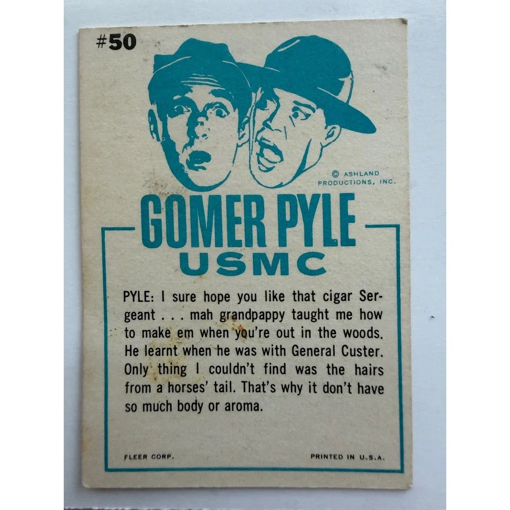 Fleer Gomer Pyle USMC Trading Cards Lot 3 1964 B&W Vintage Good #23 #31 #50